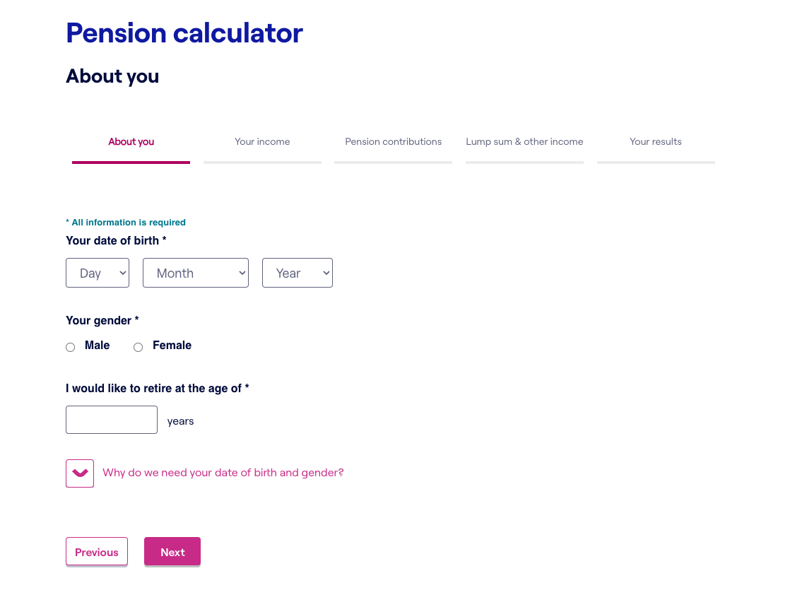Money Helper Pension Drawdown Calculator